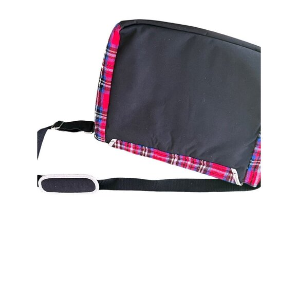 Justice plaid glitter Star laptop messenger bag NEW - Picture 4 of 11